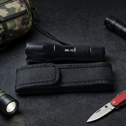 1 PC Tactical Molle Flashlight Molle Pouch LED Torch Holster Waist Bag Outdoor Camping Hunting Accessories Folding Knife Pack