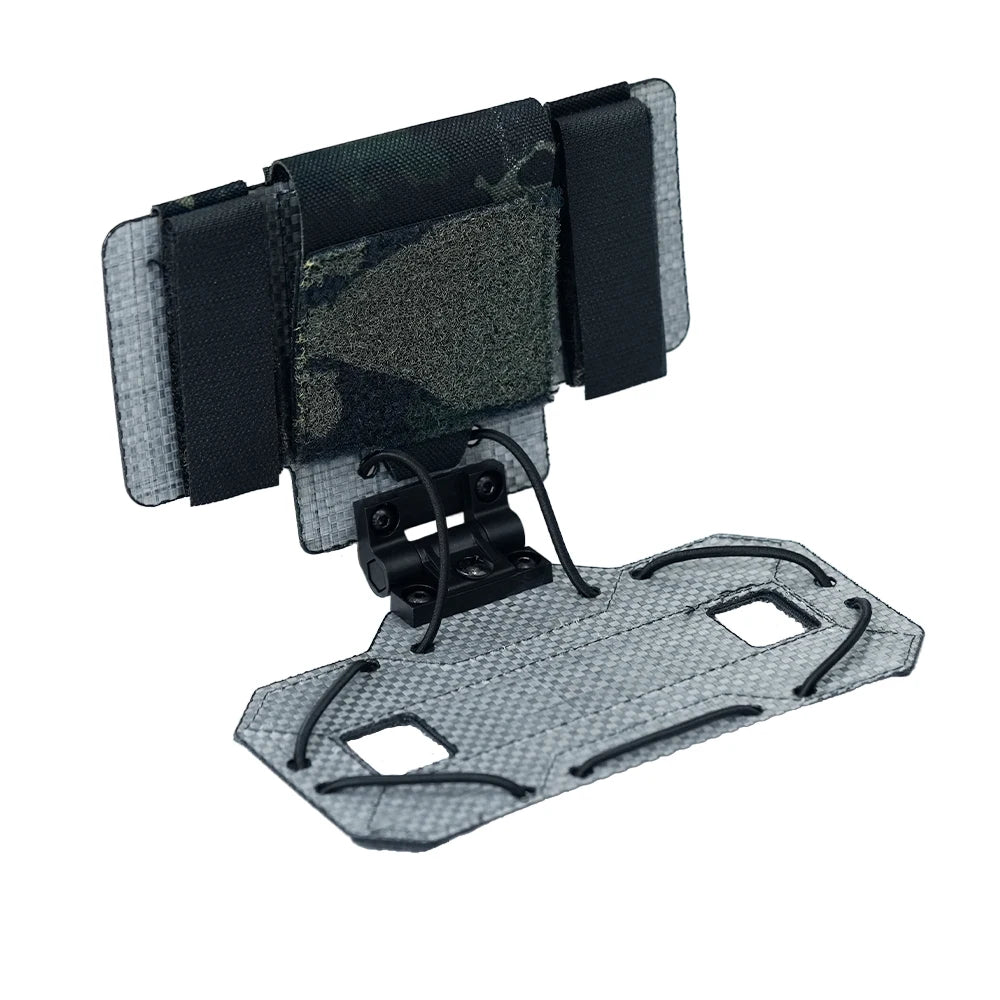 BOOIU MOLLE Foldable Navigation Board Airsoft Mobile Phone Holder Mount Airsoft Hunting  Tactical Vest Chest Outdoor Gear