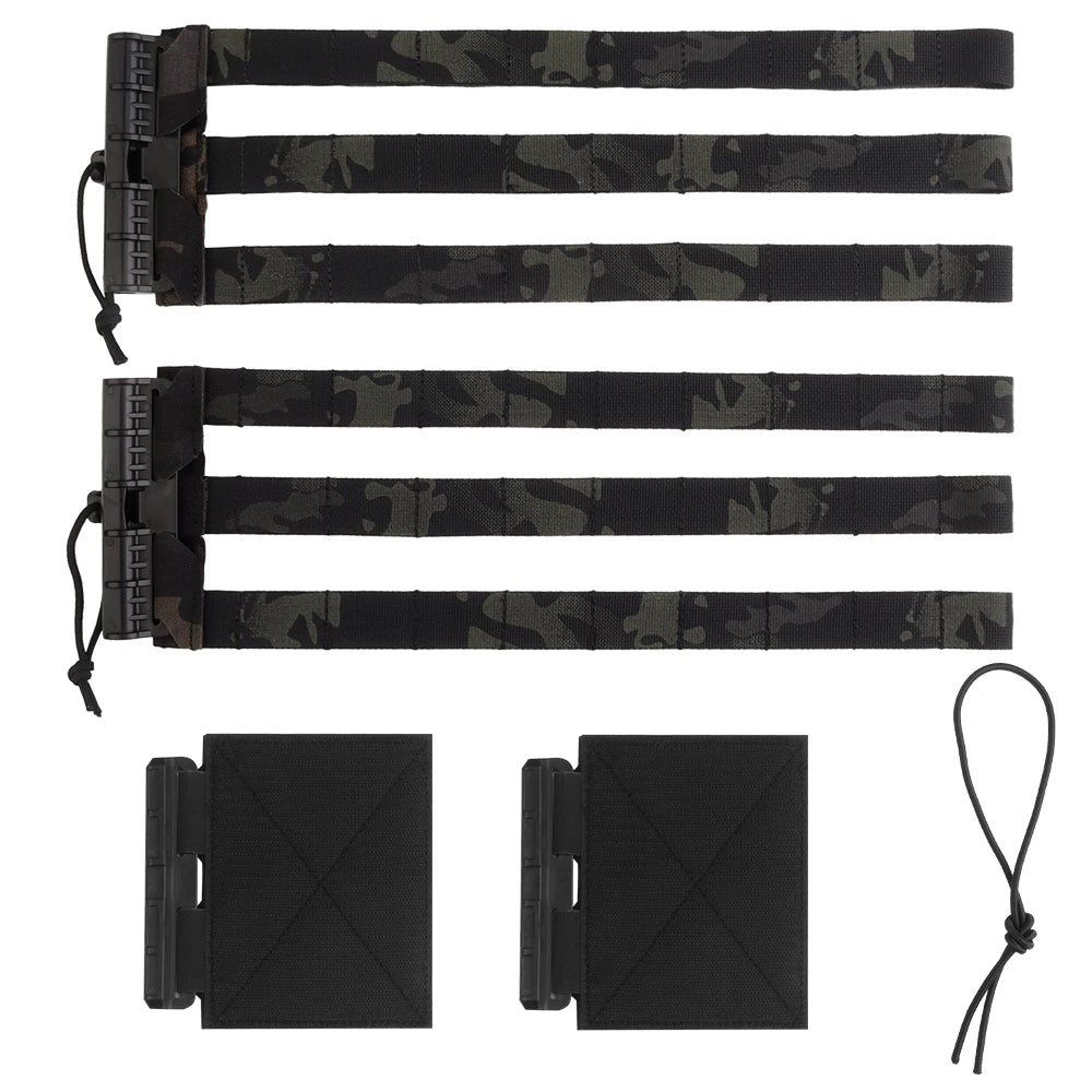 2Pcs Tactical Molle Quick Release Clasp LV119 AVS JPC SPC Hunting Airsoft Plate Carrier Vest  Cummerbund Molle Waist Belt