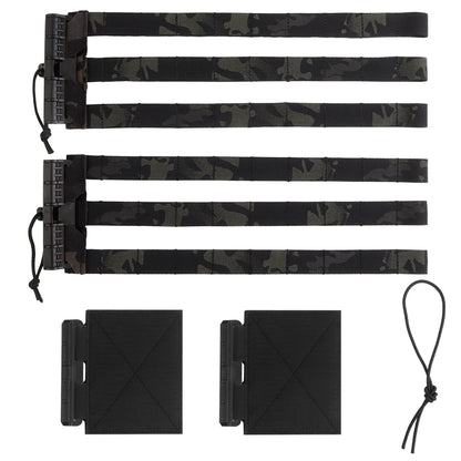 2Pcs Tactical Molle Quick Release Clasp LV119 AVS JPC SPC Hunting Airsoft Plate Carrier Vest  Cummerbund Molle Waist Belt