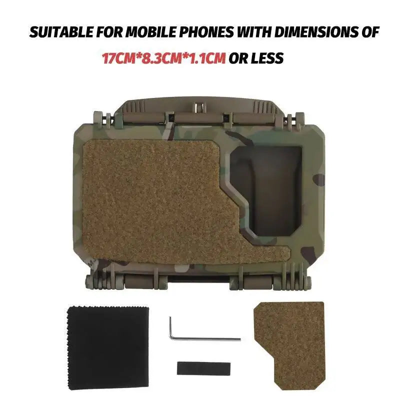 V2 PLUS Tactical Navigation Board  MOLLE Mobile Phone Box Hunting Vest Gear Ranger Green