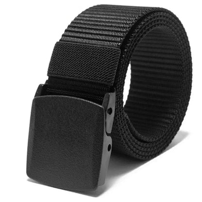 New Automatic Buckle Nylon Belt Outdoor Hunting Multifunctional Tactical Canvas Belt High Quality Men Belt