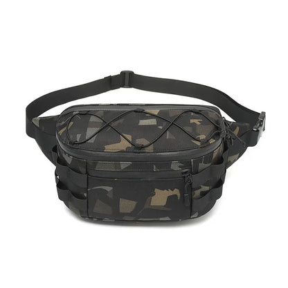 OZUKO Running Fanny Pack Men's Waist Bag Fashion Chest Pack Outdoor Sports Belt Bag for Teenager Waterproof Men Waist Bags