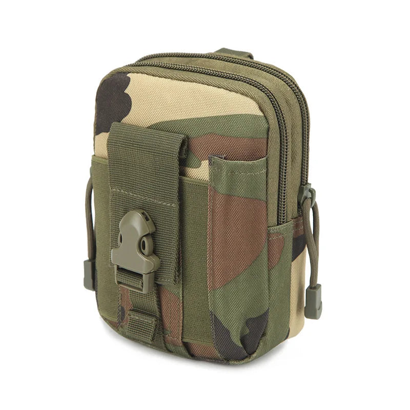 Tactical First Aid Waist Pack Men Camo Molle Pouch Outdoor Cycling Running Camping Hunting Multi-Function Tool Phone Bag