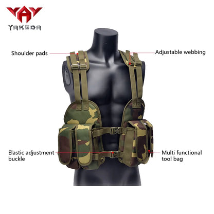 YAKEDA Multi functional Seal Training Vest Outdoor Protection Training Vest Camouflage Vest