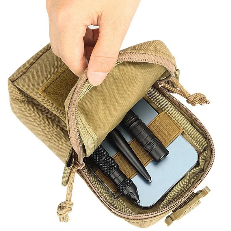 Molle Tactical Waist Bag Outdoor Emergency Edc Pouch Phone Pack Outdoor Backpack Shoulder Strap Accessory Bag Molle Bag