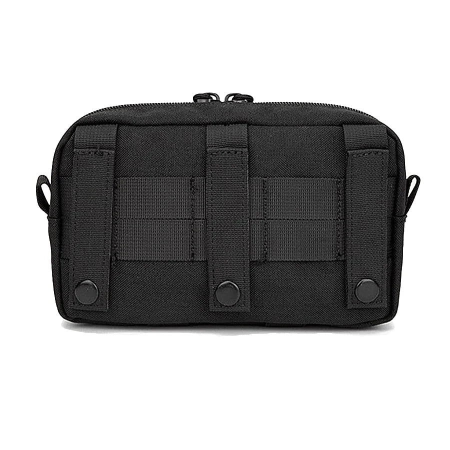 Molle system woven EDC storage bag waist bag with multiple layers of pockets suitable for camping, cycling, etc