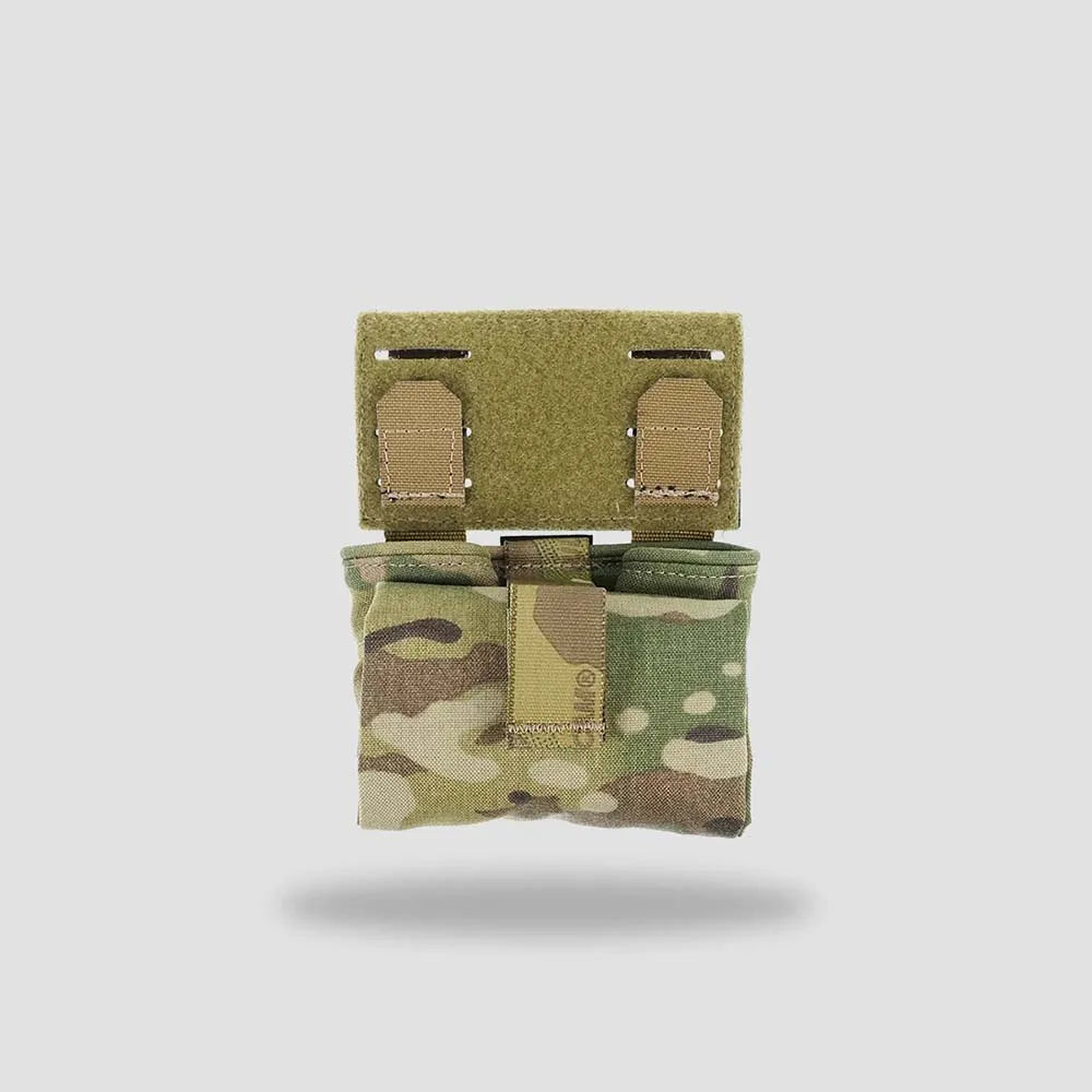 PEW TACTICAL CP Style Folding Dump Pouch MOLLE Drawstring Multi‑Purpose Utility Storage Pouch for Tactical Vest Belt PH110