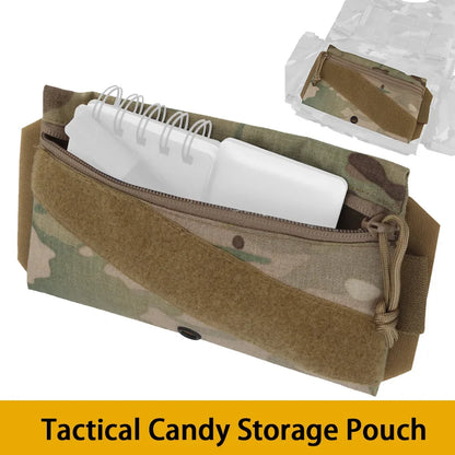 GP Candy Pouch Universal Hunting Vest Expander Pocket Back-Hook Tool Storage Bag Nylon Chest Rig Airsoft Accessories