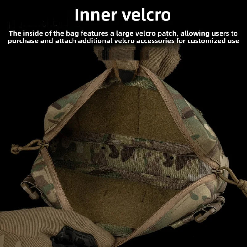 MOLLE Attach Tactical Waist Belt Accessory Pouch DIY Expansion Storage Bag for Tactical Vest