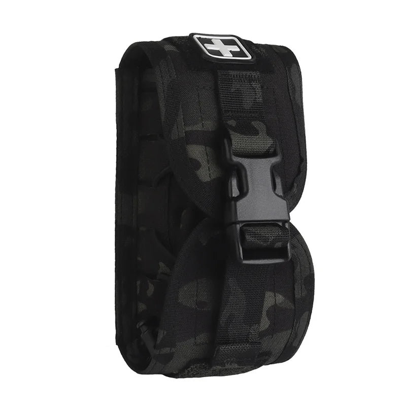 Compact MOLLE First Aid Pouch V2 Rapid Deployment Medical Kit w/ Quick-Release System Survival/Hunting/Camping Essentials