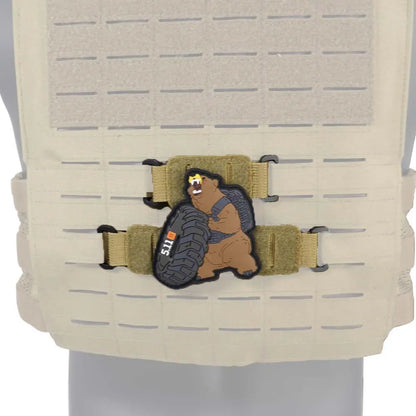 MOLLE Hook-and-Loop Patch Panel Tactical Velcro Attachment Strips for Vest/Backpack