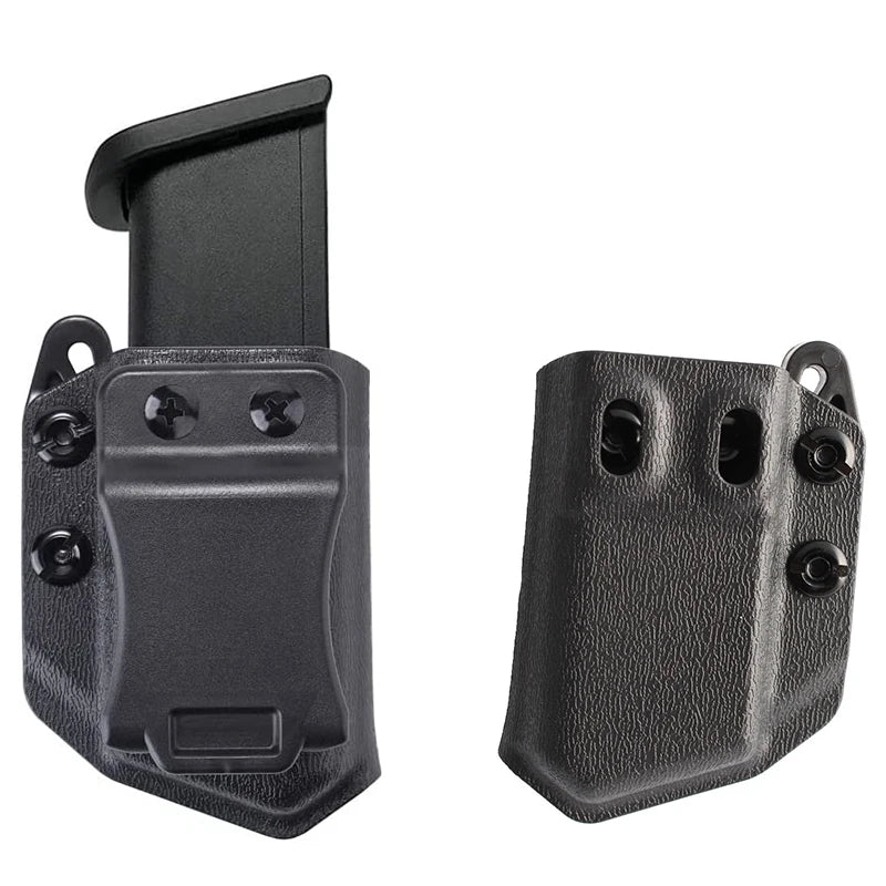 Tactical IWB/OWB 9mm/.40 Double Stack Magazine Pouch for Glock CZ S&W H&K SIG P365 Pistol MAg Magazine Case Hunting Gear