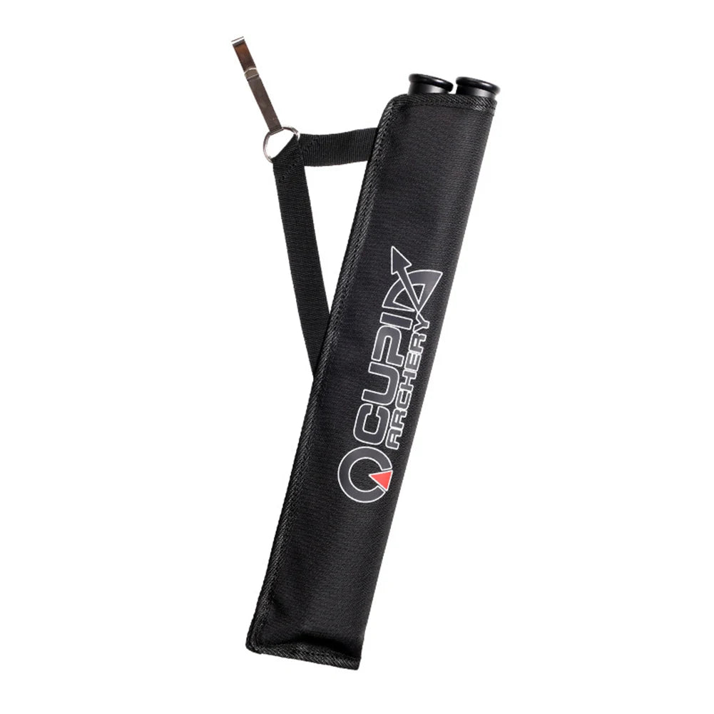 Oxford Cloth Double Tube Arrow Quiver Arrow Bag Waist Hanging Archery Arrow Holder Storage Carrying Pouch Outdoor Accessories