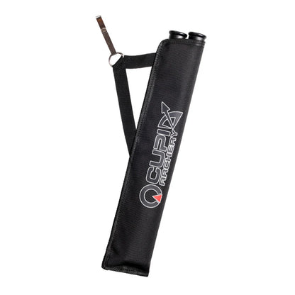 Oxford Cloth Double Tube Arrow Quiver Arrow Bag Waist Hanging Archery Arrow Holder Storage Carrying Pouch Outdoor Accessories