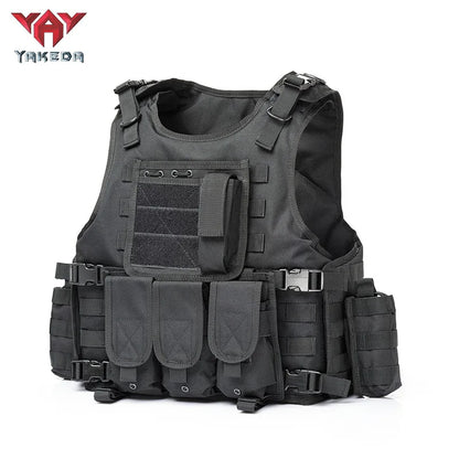 Yakeda Tactical Vest Multi-functional Wear-resistant Training Clothing Equipment Camouflage Clothing Camping Protective Vest
