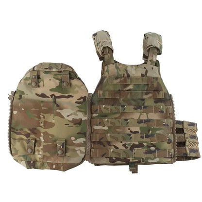 Tactical Hunting Vest Velocity Systems Plate Carrier With Zip-on Hydration Back Panel  Bag MOLLE Scarab Airsoft Militar Gear