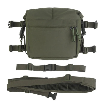 Tactical 34 Alpha Chest Rig SS Style MOLLE System Hunting Chest Vest Carrier (LBV) with Expansion Backpack Alpha Kit Utility Bag