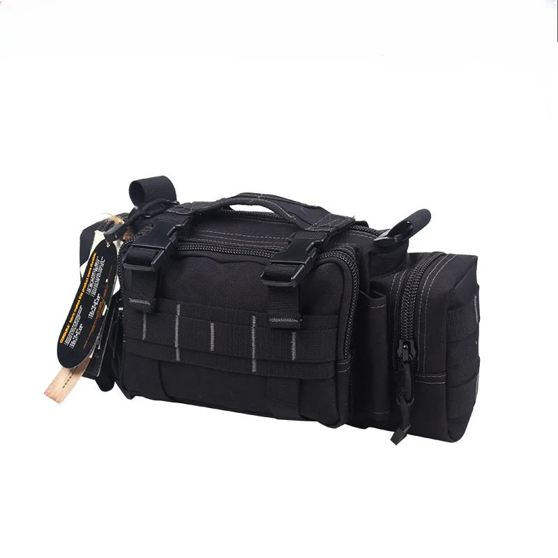 15L Multifunctional Tactical Waist Bag 1000D Nylon Waterproof Outdoor Sling Crossbody Bag Handbag Camping Hiking Cycling Travel