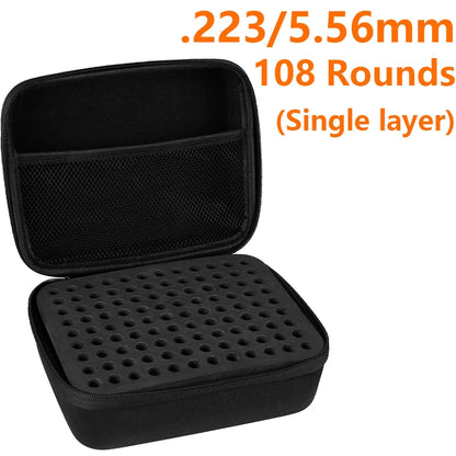 Ammo Pouch Portable Case for Cartridges 9mm .22LR .223/5.56mm Ammunition Storage Box Large Capacity Bullet Bag Hunting Shooting