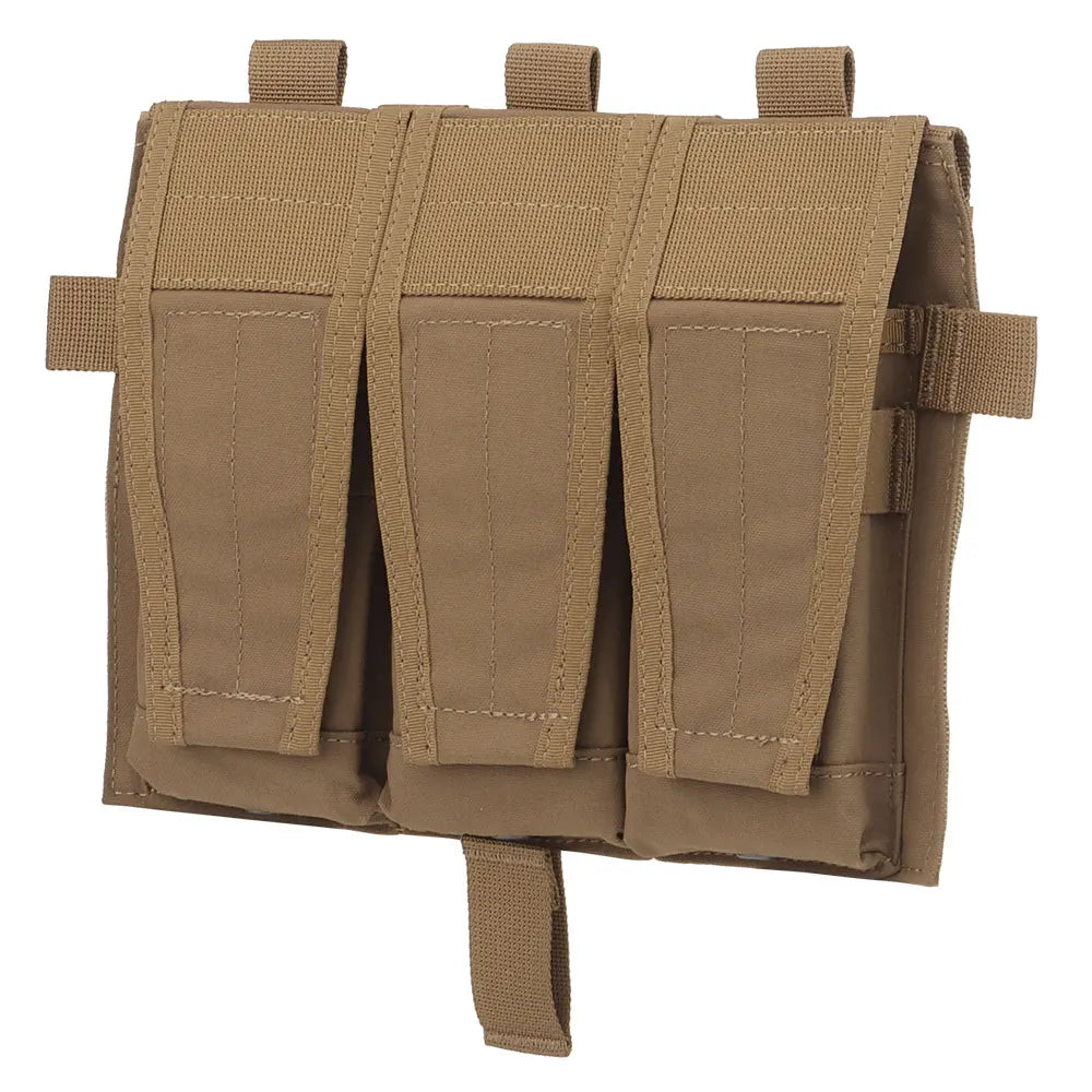 AVS Detachable MBAV Tactical Vest Triple Magazine Pocket Flap Front Bag M4 556 Mag Pouch  Plate Carrier Airsoft Accessories