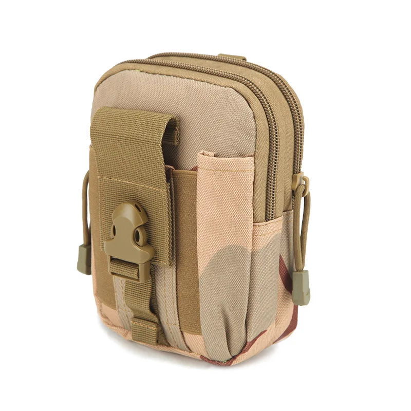 Tactical First Aid Waist Pack Men Camo Molle Pouch Outdoor Cycling Running Camping Hunting Multi-Function Tool Phone Bag
