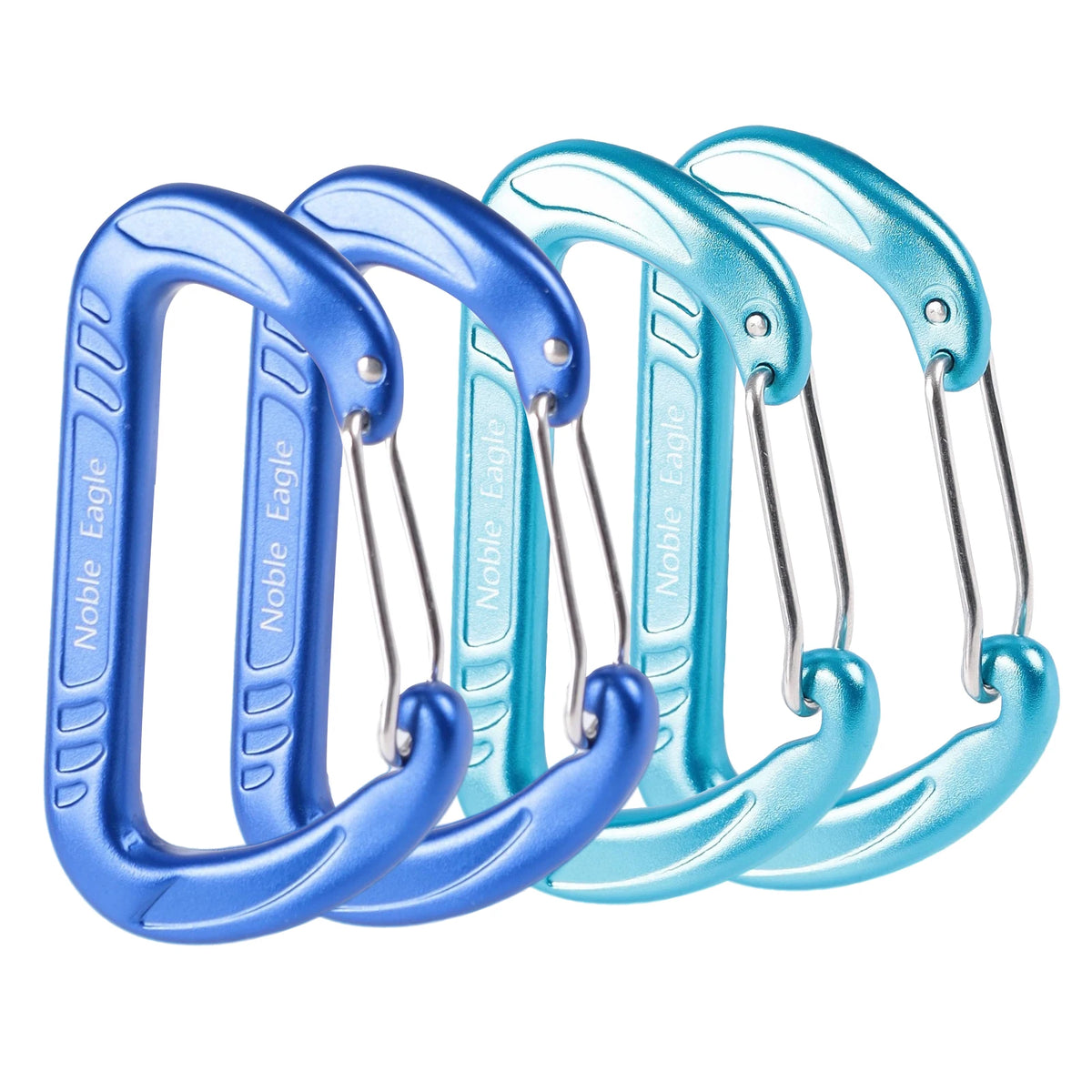 15kN Aluminum D Ring Carabiners Heavy Duty Lightweight Outdoor Camping Hiking Clips Buckle Set for Backpack Gear