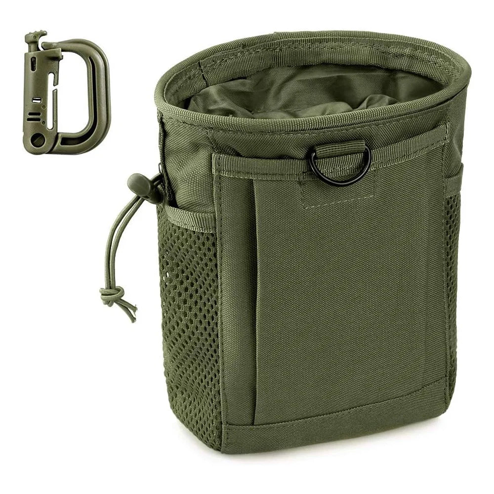 Molle Dump Pouch,Hunting Magazine Recovery Pouch Drastring Ammo Bag Belt Waist Fanny Pack Adjustable Holster Bag