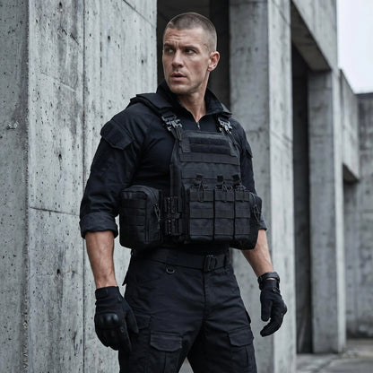 YAKEDA Quick disassembly training vest, detachable and expandable, comfortable, breathable, wear-resistant and tear resistant