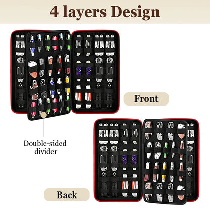 Tactical Knife Display Case With 64+ Pocket Knives Organizer Knife Holder Storage Bag For Hunting Hiking Outdoor Survival Sport