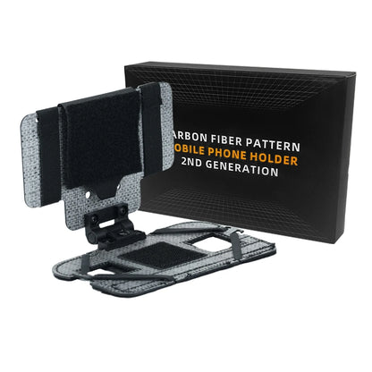 BOOIU Carbon Fiber MOLLE Foldable Navigation Board Tactical Vest Chest Phone Holder Mount Airsoft Hunting Outdoor Gear