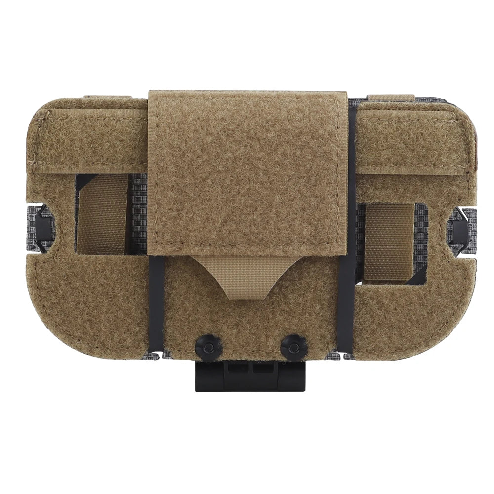 Tactical Navigation Board Molle Foldable Admin Pouch Mobile Phone Holder Chest Rig Gear for Plate Carrier Airsoft Hunting Vest