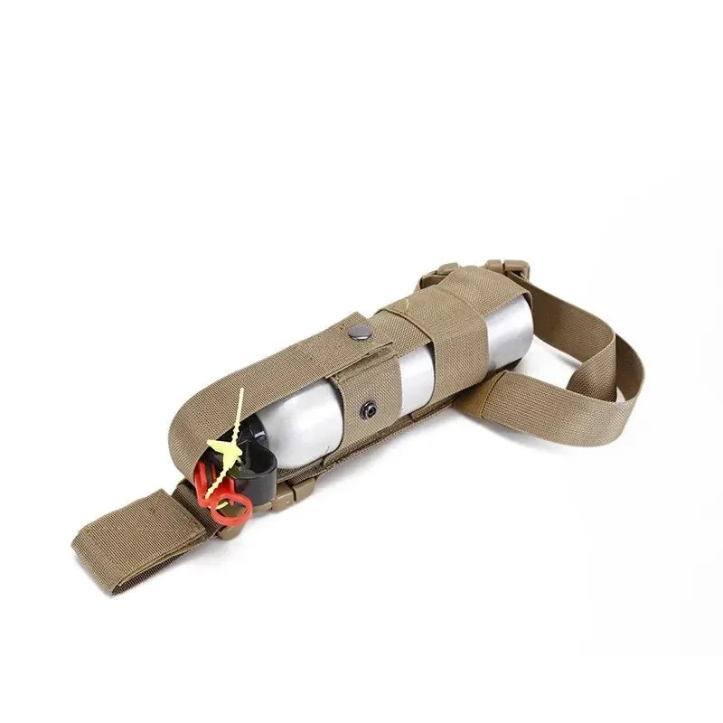 Tactical Drop Leg Kettle Water Bottle Holster,MK9 Pouch Belt Carriers,Thigh Pack Leg Bag,Pepper Spray,Mini Extinguisher