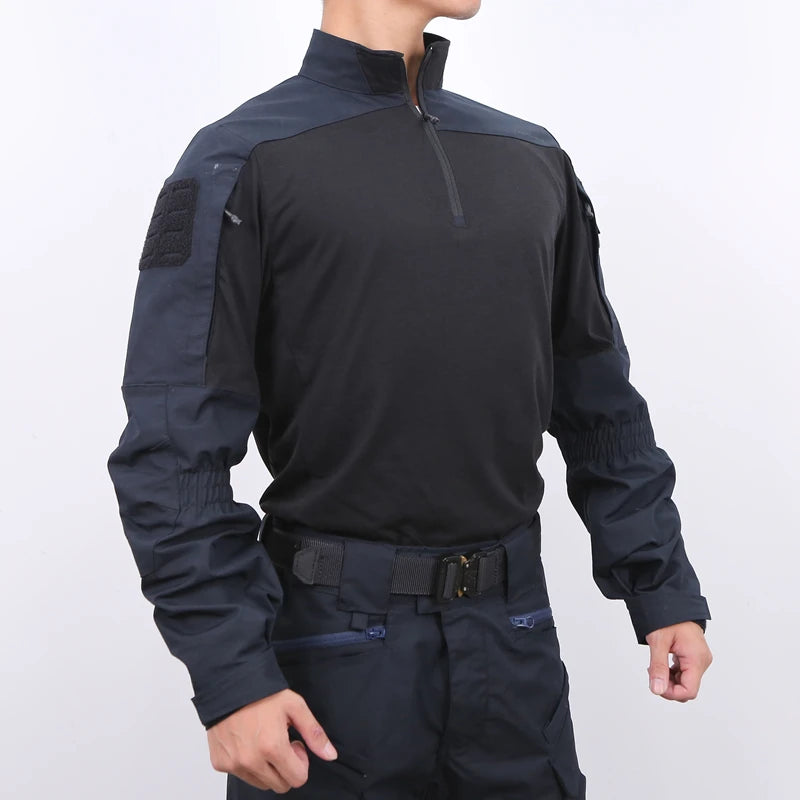 Tactical Suit PAZAGUILA Frogman Combat Shirts Pants Set Men Field Training FROG Scouting Uniform CS Airsoft Shot Kit
