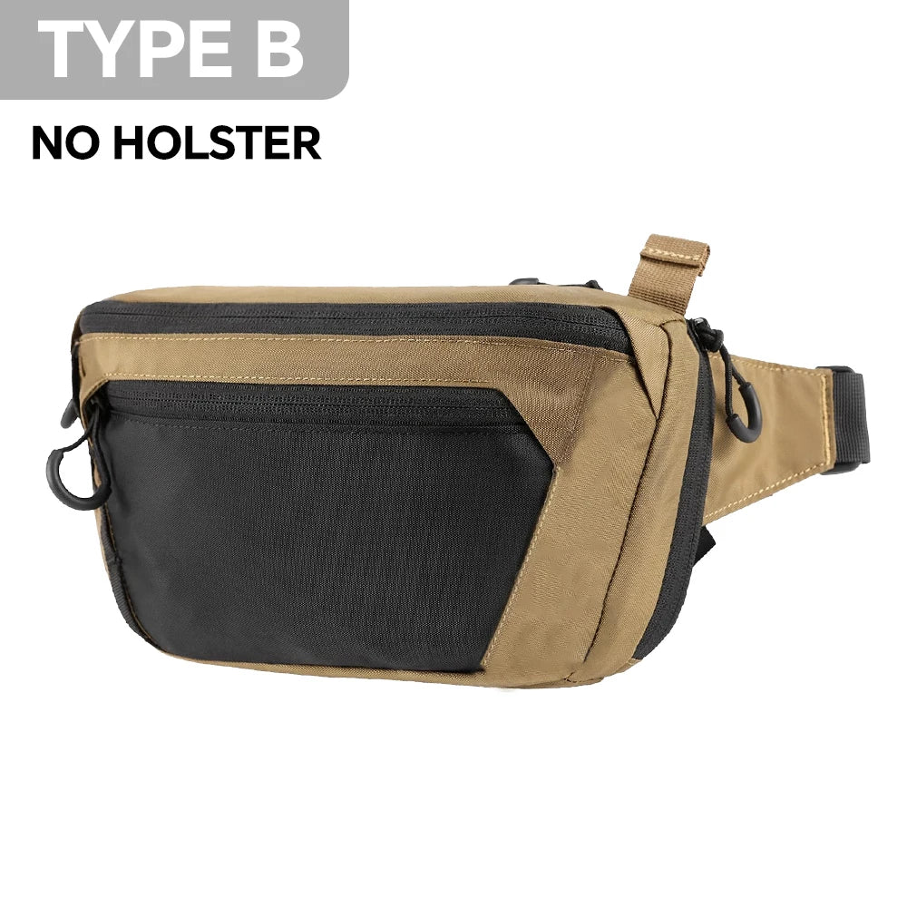 Tactical Waist Bag Concealed Carry Gun Bag Quick Access Handgun Bag Adjustable Waist Belt Fanny Pack with Gun Holster Outdoor