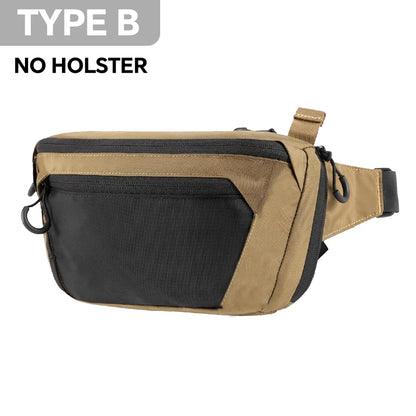 Tactical Waist Bag Concealed Carry Gun Bag Quick Access Handgun Bag Adjustable Waist Belt Fanny Pack with Gun Holster Outdoor