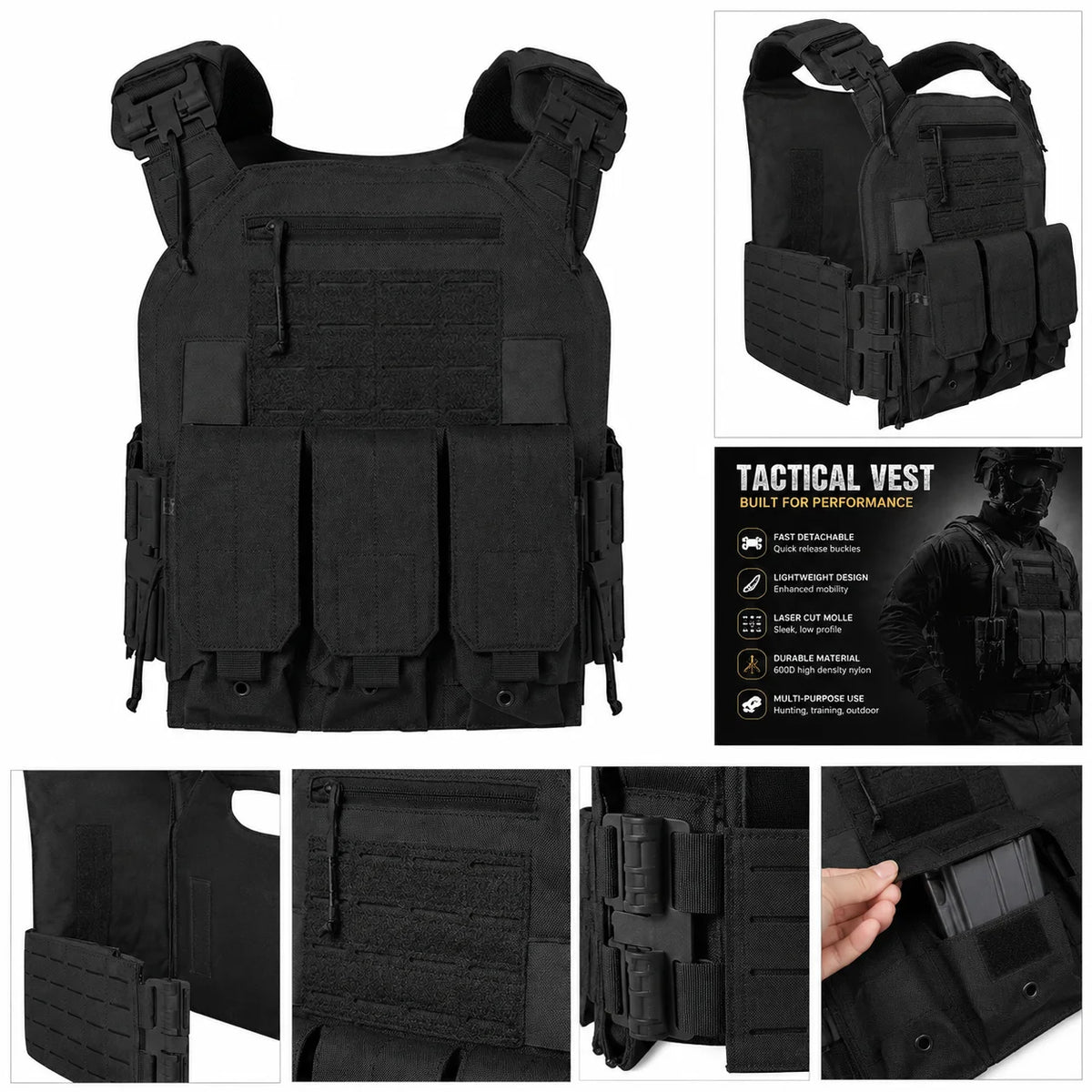 Tactical Vest - Hunting Tactical Vest - Outdoor Tactical - Full-coverage Ves
