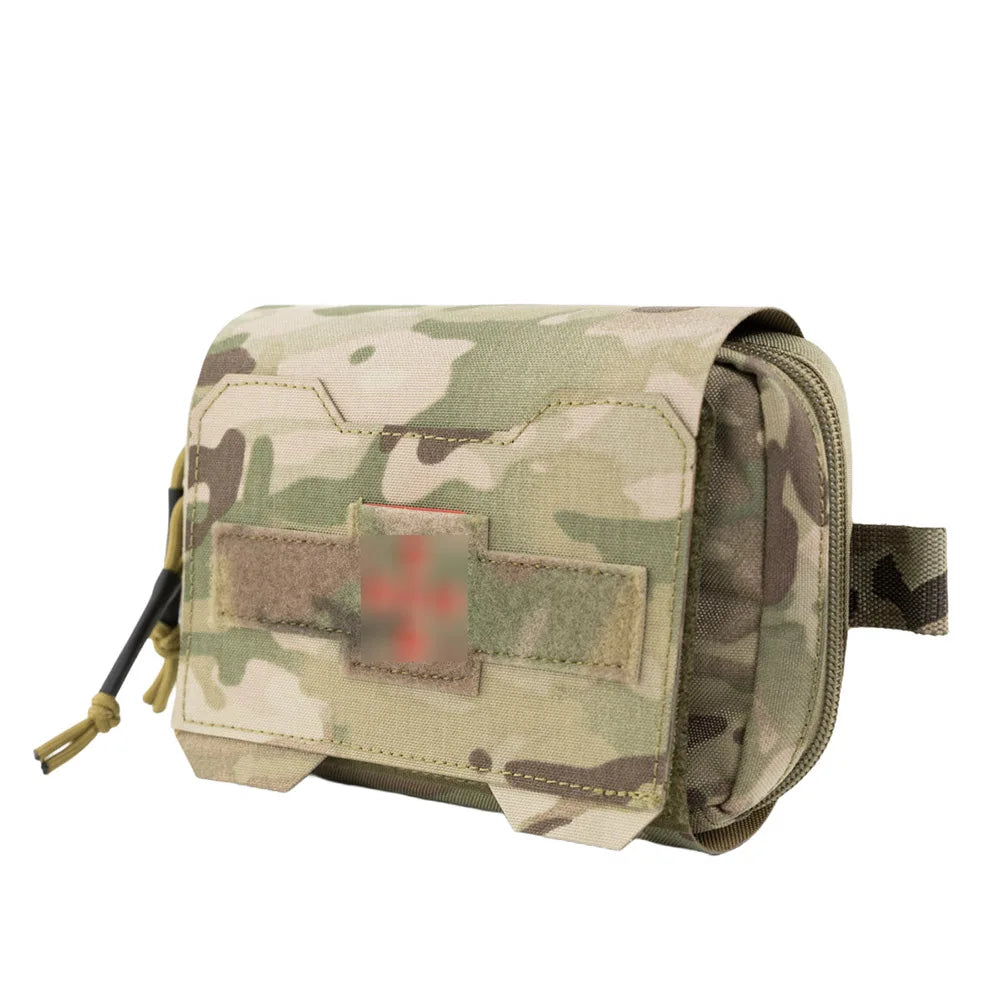 Quick-Release Tactical Trauma First Aid Kit Pouch ATFG Survival Emergency Fanny Pack Medical Storage Bag