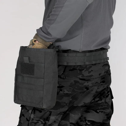 Foldable Molle Dump Drop Pouch Recycle Waist Pack Bags Outdoor Sport Hunting Utility EDC Tool Accessory Folding Recovery Bag