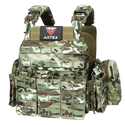 Tactical Vest Outdoor Hunting Plate Carrier Protective Adjustable Vest Airsoft Carrier Combat Equipment Outdoor hunting vest