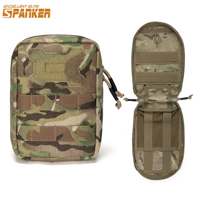 SPANKER Tactical Molle Pouches Waist Bag EDC Medical First Aid Kit Nylon Pouch Outdoor Hunting Vest Accessories Pouch