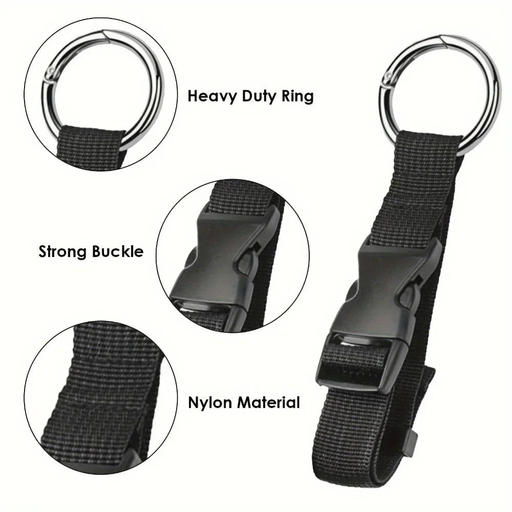 Buckle Backpack Strap Portable Strap with Release Buckle Additional Bag Luggage Strap Belt Jacket Holder