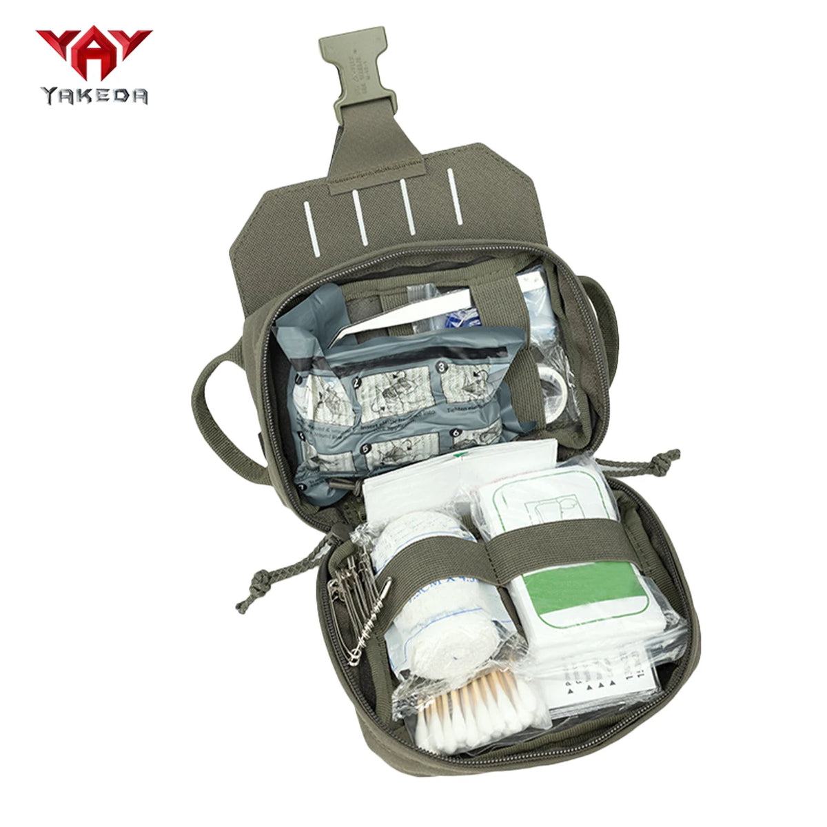 YAKEDA Hunting Quick Open Storage Bag Belt Tank Top Can Attach Outdoor Accessories Bag Outdoor Mountaineering Tool Kit