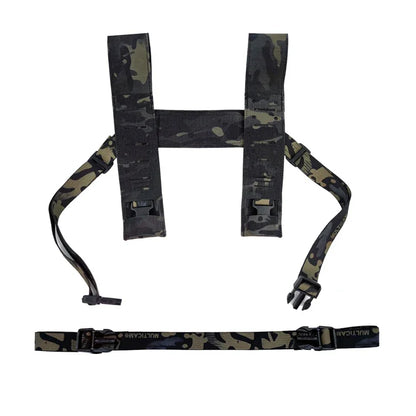 Multicam SS MK4 Laser Cut H-Strap Tactical Chest Strap MK4 MK5 34A Chest Hanging Shoulder Strap Airsoft Chest Rig Gear