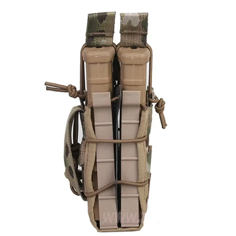 NEW EMERSONGear Double Modular Rifle Magazine Pouch Airsoft Hunting Utility MOLLE MAG Digital Desert Double Modular Pouches