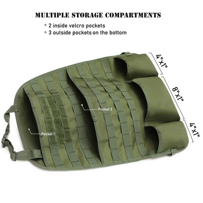 Molle Car Seat Back Organizer Panel Storage Pouch Universal Travel Vehicle Seat Cover Protector EDC Tool Bag Hunting Accessories