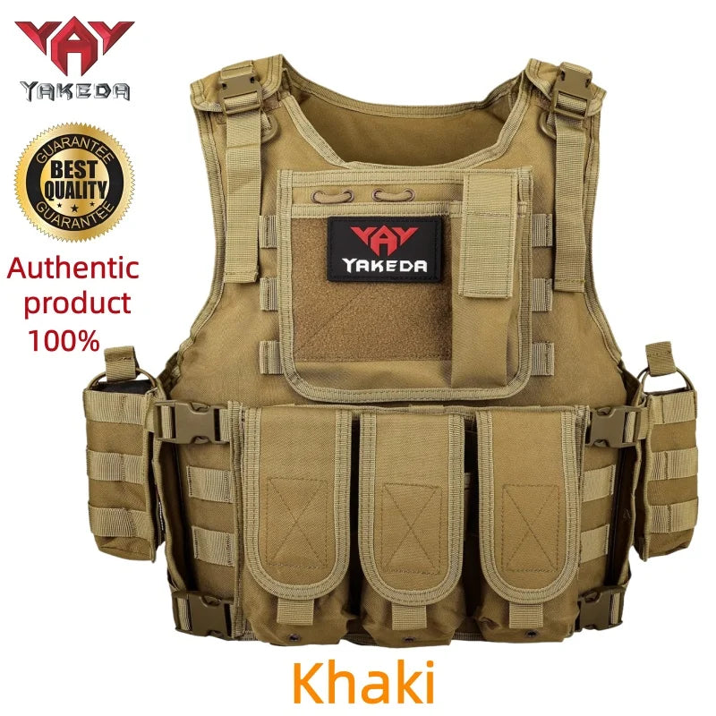 YAKEDA Multi-functional Wear-resistant Tactical Vest Outdoor Training Clothes Outdoor Equipment Protective Waistcoat