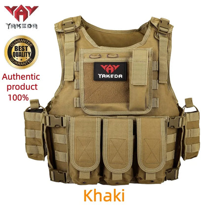 YAKEDA Multi-functional Wear-resistant Tactical Vest Outdoor Training Clothes Outdoor Equipment Protective Waistcoat
