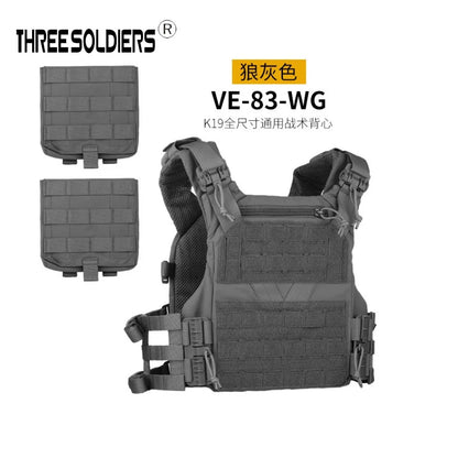 Full Size CS Tactical Load Vest, Outdoor Expansion Training Protective Vest, Quick-Release Vest, Scratch-Resistant Breathable