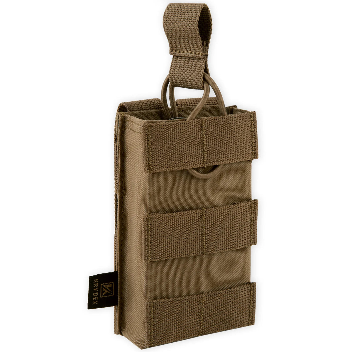KRYDEX Tactical 5.56 MOLLE Magazines Pouch Single Open-Top Mag Pouch for M4 M16 AR 15 Hunting Accessories
